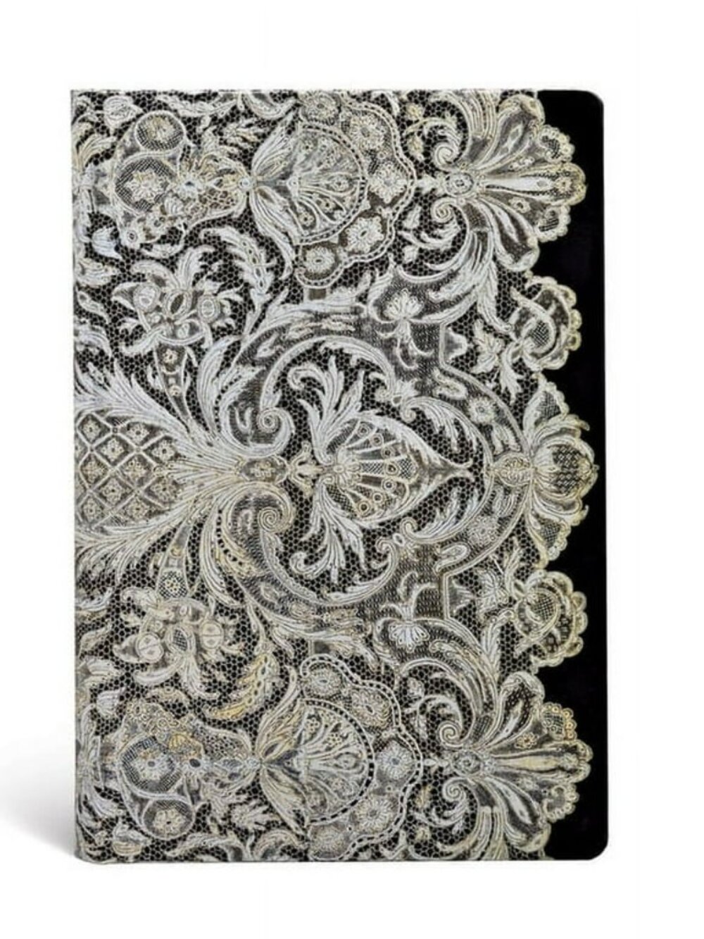 Paperblanks Ivory Veil Lace Allure Hardcover Mini Lined Elastic Band ClosureNtbk